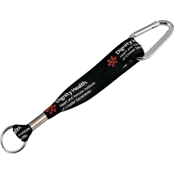 Full Color 1" Key Tag w/ Carabiner Thumbnail
