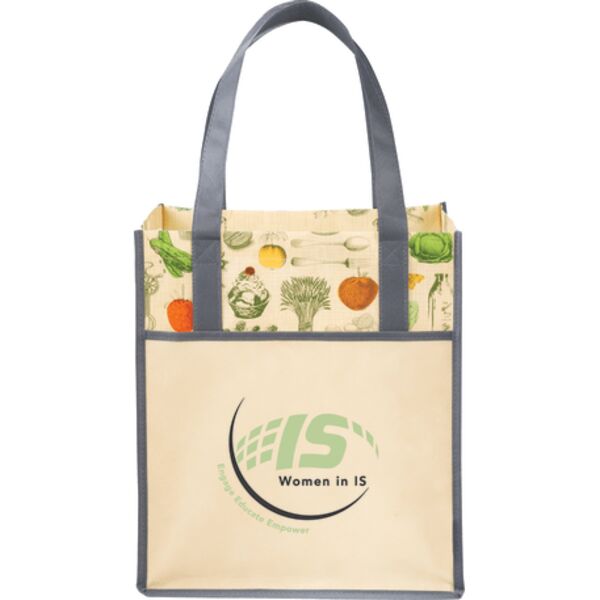 Big Grocery Vintage Matte Laminated Non-Woven Tote Thumbnail